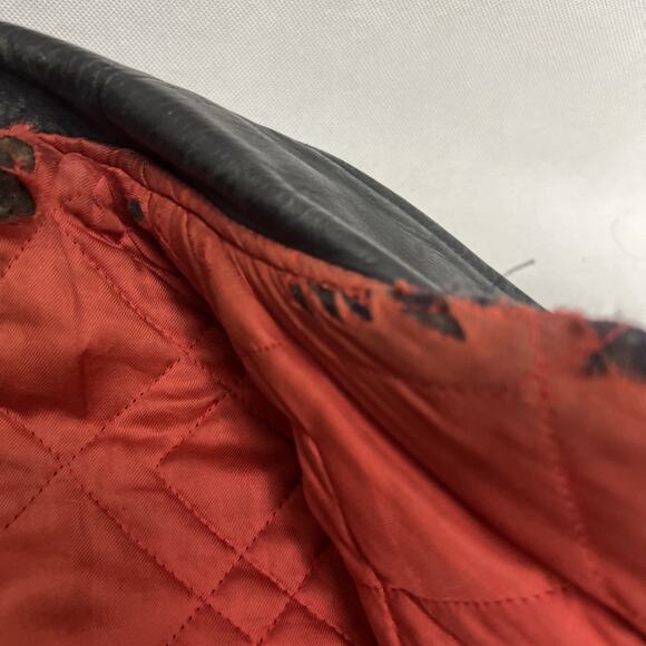 Guide Master Leather Jacket Wolf Outerwear Horse hide Biker Vintage 50s MENS - Picture 13 of 16